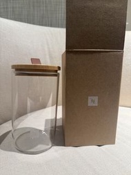 Nespresso 玻璃儲物罐 連木蓋 serving display Large