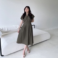 KATUN Christmas midi Dress Seine Satin Dress Christmas Dress Christmas Dinner Cotton Comfortable DRS