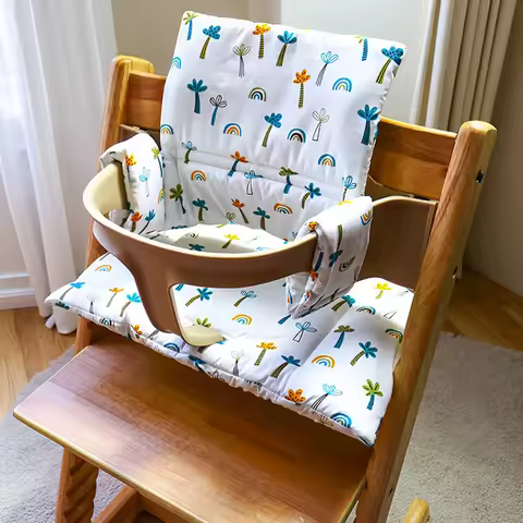 Baby Highchair Seat Cushion For Stokke Tripp Trapp Growth Stool Bebe Dinner Chair Replacement Access