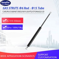 1PC 100N 310-350mm Gas Struts with Steel Eyes  Gas Spring Lift Supports Bed Cushioned Cupboard Hinge