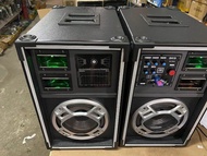 ตู้ลำโพงพร้อมเครื่องขยายเสียงในตัว SKG AV-7018 ขนาด 70x47x50cm มีช่องUSB SD card BLUETOOTH FM radio มีดอกลำโพง 10 นิ้ว 8 นิ้ว อย่างละ 2 ดอก 4 นิ้ว 4 ดอก 2 ตู้หนัก 22KG