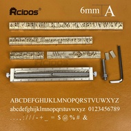 【Shop with Confidence】 Rcidos Time New Roman Brass Letters Cnc Engraving Brass Hot Foil Stamping Letter A Height 6mm