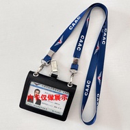 lanyard card lanyard card holder CAAC Double Buckle Lanyard Work Permit Card Holder Civil Aviation