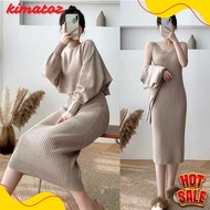 Diskon Up To 70% Wse390 - Set Rajut 2In1 Kanaya Setelan Dress Dan Outer Rajut Ld 110 Cm Pj 100 Cm Ou