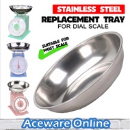 Stainless Steel Tray Only For 10KG 20KG Dial Scale Spring Scale Flat Plate Rice Plate Penimbang Maka