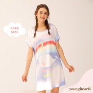 Young Hearts Young Curves Everything Whale Be Ok Sleep Dress C01-P01292