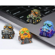 Cyberpunk trooper mechanical keyboard buttons, Cyberpunk trooper resin keycap, Artisan Cyberpunk tro