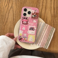 G.O.A.T cute cartoon casing Compatible for iPhone 17 pro max iPhone 17 16 15 14 pro max Anti -fallin