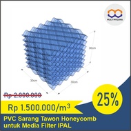 Sarang Tawon / Bio Media Filter / Honeycomb PVC / Media Bakteri