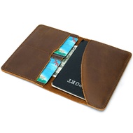 2023 New Fashion Men's Wallet Without Zipper Wallet Head Layer Cowhide Wallet Men's Cowhide Short Wallet