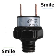 SMILE Air Pressure Switch, 90 to 120 PSI Black Thread Extension, Hard 1/4 Inch NPT 24V and 12V Pressure Exchange Air Compressor Air