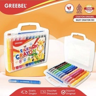 Greebel Silky Crayon 12 colors Silky Crayon set 12 Greebel bright crayon/