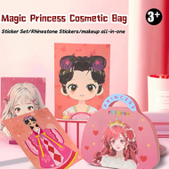 Flash Diamond Princess Makeup Bag Girl Diamond Decal Handmade DIY Toy  Change Game Set CNY Gift Birt
