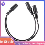 28cm 3.5mm Female to Dual Jack Female Y Splitter Stereo Audio Cable Black