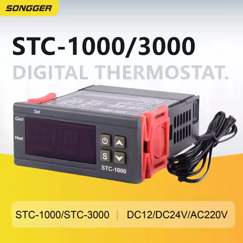 Digital Thermostat Controller STC-1000 STC-3000 for Aquarium Incubator Seafood Chiller Heating Cooli