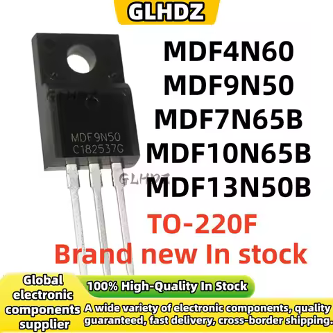 New and Quality 10pcs MDF4N60 MDF9N50 MDF7N65B MDF10N65B MDF13N50B In stock TO-220F