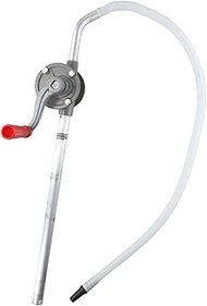 Aluminum Drum Rotary Hand Pump, Pump Hand Crank Oil Drum Pump Rotary Oil Fuel for 5, 15, 30, 55 gal