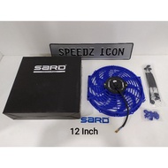 SARD Radiator High Speed Condenser Electric Slim Cooling Fan 6" / 7" / 9" / 10" / 12" / 14" / 16" Bl