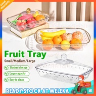 Transparent Buffet Food Tray with Cover Buffet Tray Set Dulang Hidangan dengan Penutup Food Containe