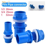 2pcs PVC Aquarium Inlet/Outlet Connector for Fish Tank Drainage
