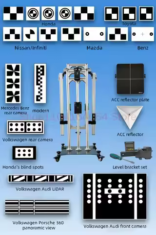 Acc Calibration Tool Adas Tool Calibration Foldable Radar Calibration Complete Set+front Camera+rear