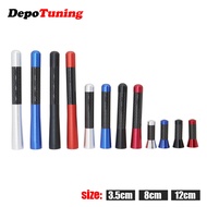 1PC Car Roof Antenna Enhanced Signal FM/AM Carbon Fiber Screw Metal 3.5cm 8cm 12cm Short Stubby Mast