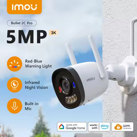 IMOU Bullet 2C Pro 5MP 360° PTZ Outdoor Camera Colorful Night Vision Wi-Fi IP66 AI Human Detection C