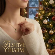 聖誕樹造型頸鍊 韓國吊飾 閃爍飾物 聖誕節禮物 情人節禮物