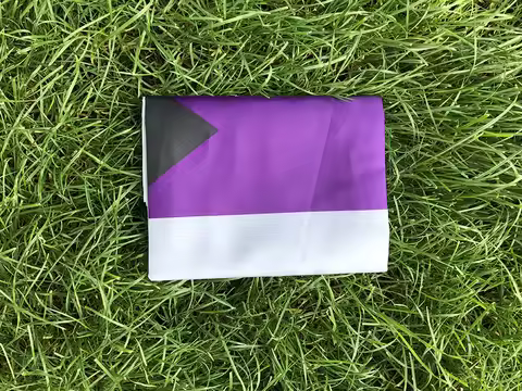 TIKI FLAG 90x150cm polyester LGBTQIA Ace Community Demi Asexuality asexual pride demisexual flag for