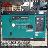 Matrix Genset Diesel Super Silent 5000 watt Generator Listrik SOLAR 5