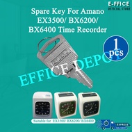 Effice Depot - Spare Key for AMANO EX3500/ BX6200/  BX6400 Time Recorder / Punch card Machine Duplic