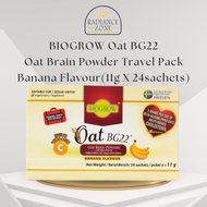 Biogrow Oat BG22 Banana Flavour Oat Bran Powder Travel Pack 24’s x 11g
