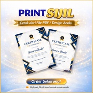 Print Sijil - Ivory Paper 300gsm - A4 Sizes