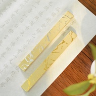 K-88/ Yellow Bronze Paperweight Paper Weight Calligraphy Pressure Paper Xuan Paper Town Solid Metal Metallic Yarn Creati