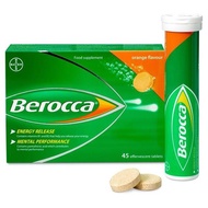 [EXP: 05/2026] BEROCCA VITAMIN B+C ORANGE EFFERVESCENT TABLET 30'S
