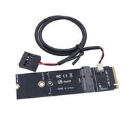 NVME M Key to M.2 WiFi Key E Adapter Converter Expansion Card Riser for PCI-E Protocol M2 WiFi Key E