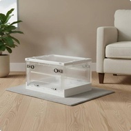 [lzdxwcke3pu] Oxygen Chamber Foldable Pet Recovery Box Portable Ventilated Animal Treatment Enclosur
