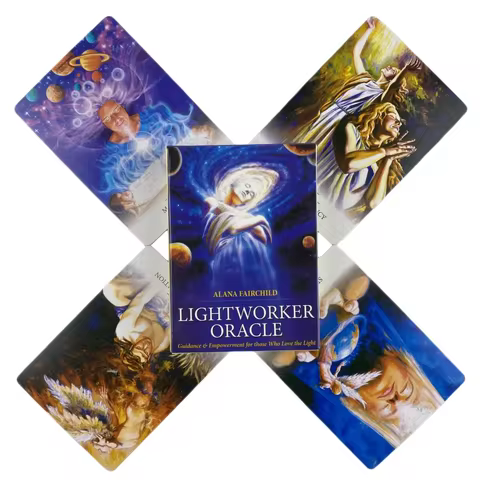 1Pcs Deck Tarot Light Worker Oracle Tarot Cards Divination Deck