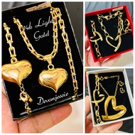 14k Pure Light Gold Jewelry Set