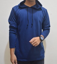 kaos hoodie kupluk lengan panjang polos / kupluk polos lengan panjang / Kaos Hoodie Pria Panjang / K