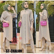 🔥SALES CNY🔥Plus Size Set Chalan Viral 2in1 Punjabi Muslimah Suit Set Baju dan Seluar Kain Cotton Ready Stock