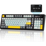 （SG STOCK）AJAZZ AK980 Wireless Mechanical Keyboard Bluetooth Three Mode RGB Customized Game Office E