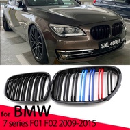 Car Front Bumper Grilles Kidney Racing Grill For BMW 7 Series F01 F02 F03 F04 2009-15 Double Slat Re