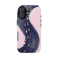 F1 Racing Pink Phone Case Motorcycle Sports Racing Style Compatible With IPhone 17 16 15 14 13 12 11