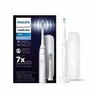 飛利浦 - Philips Sonicare 4300 充電式電動牙刷，2 個刷頭和旅行盒 HX3684/23 平行進口