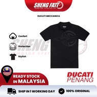 DUCATI MECCANICA T-SHIRT Casual Wear Riding Shirt Baju Motor Cotton Shirt Ducati Official Merchandise