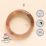 Zupazupazu - Bangle Purple Agate 8MM Bangle Bracelet