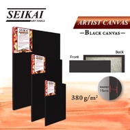 SEIKAI ผ้าใบคอตตอน100% สีดำ 50x70cm SEIKAI SE-BK5070