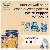 Dulux Interior Wall Paint - White Pepper (WS 22619)  - 1L / 5L