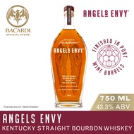 Angel's Envy Kentucky Straight Bourbon Whiskey - 700ml / 70cl, 43.3% ABV - Spirit Finished in Port W